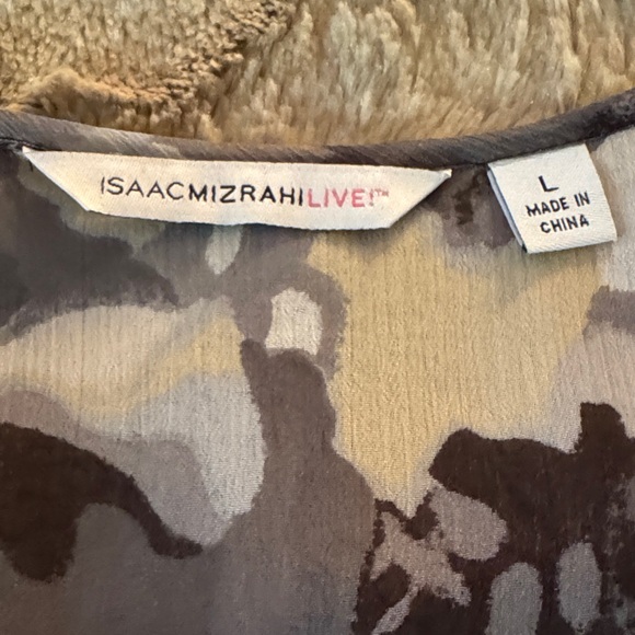 Isaac Mizrahi Live! Sheer Blouse – Size L - Picture 5 of 6